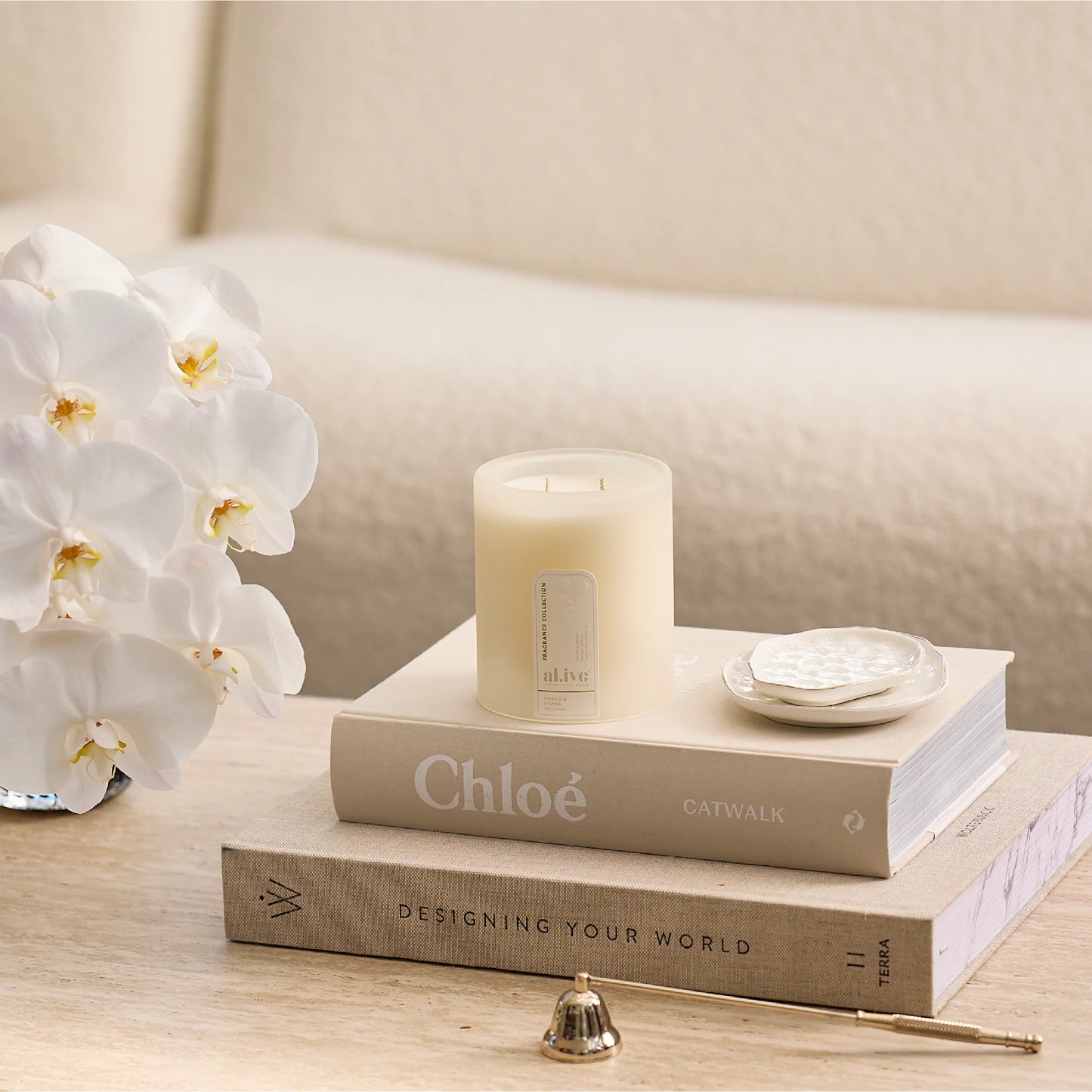 al.ive Sea Cotton & Coconut Soy Candle