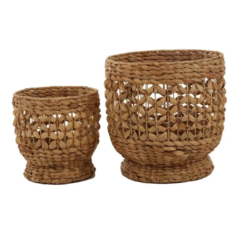 Bamba Hyacinth Planters Natural 25x25
