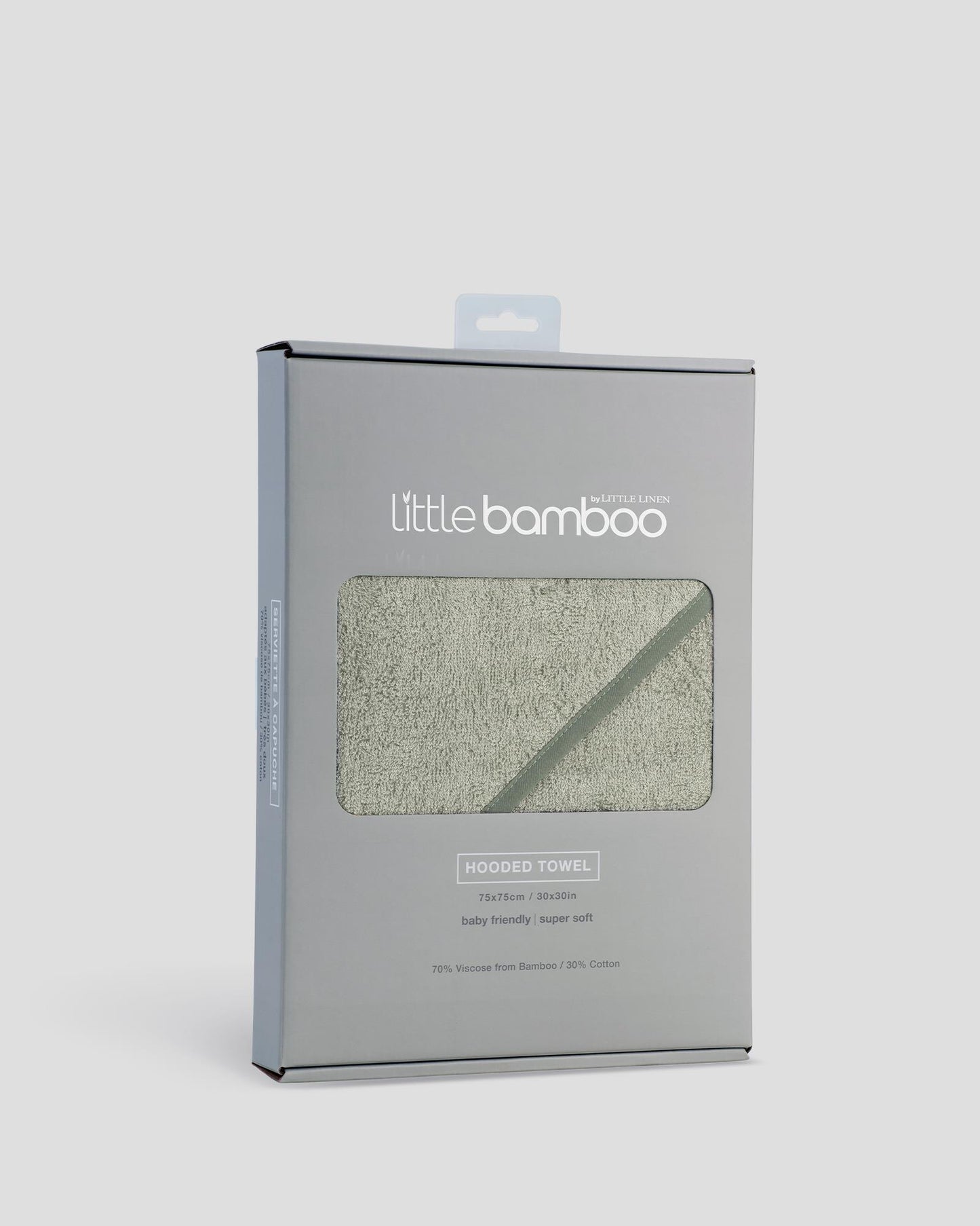 Little Bamboo Hooded Towel. Available in 3 colours