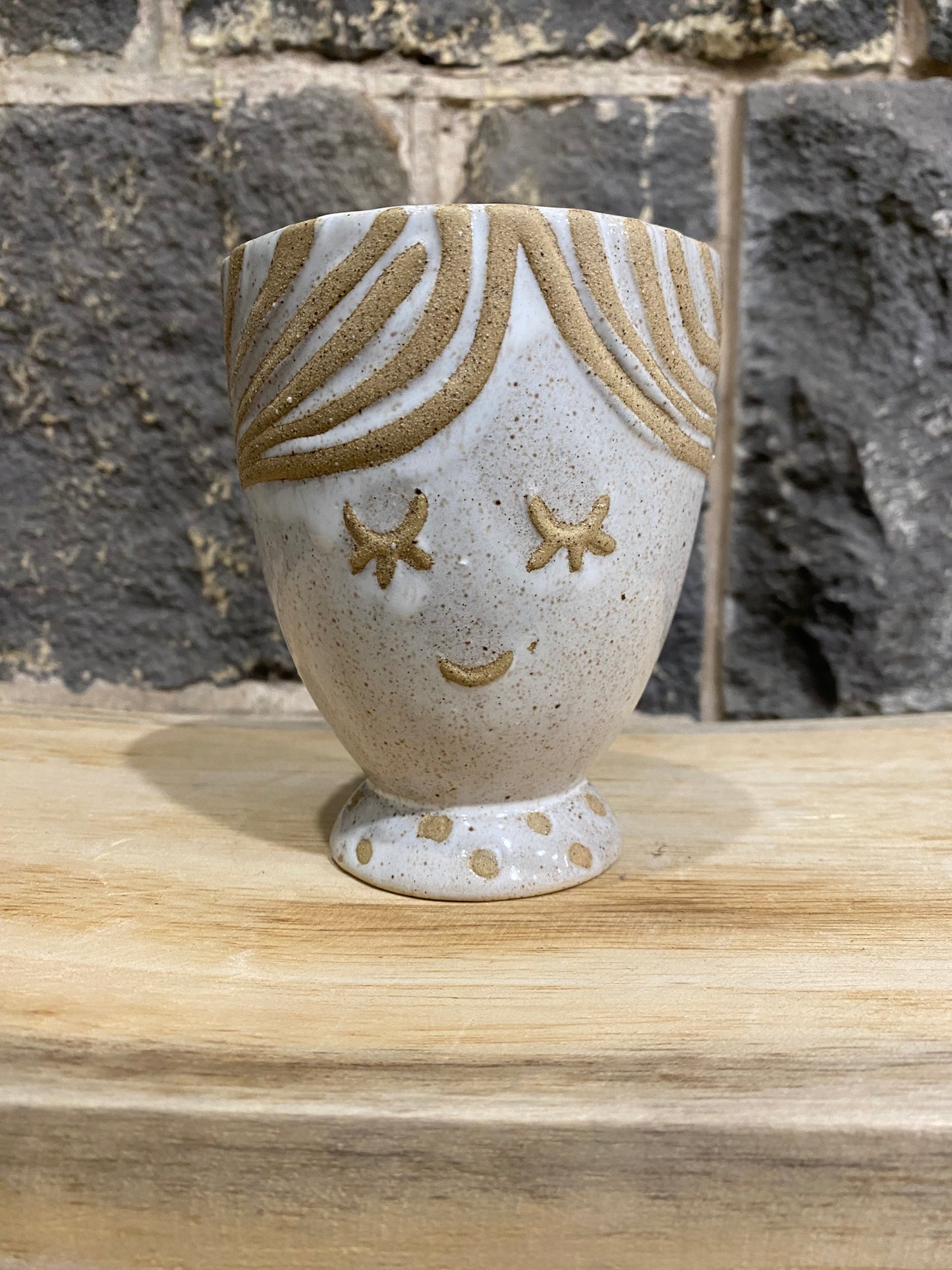 Monica Pot NAT/WHT