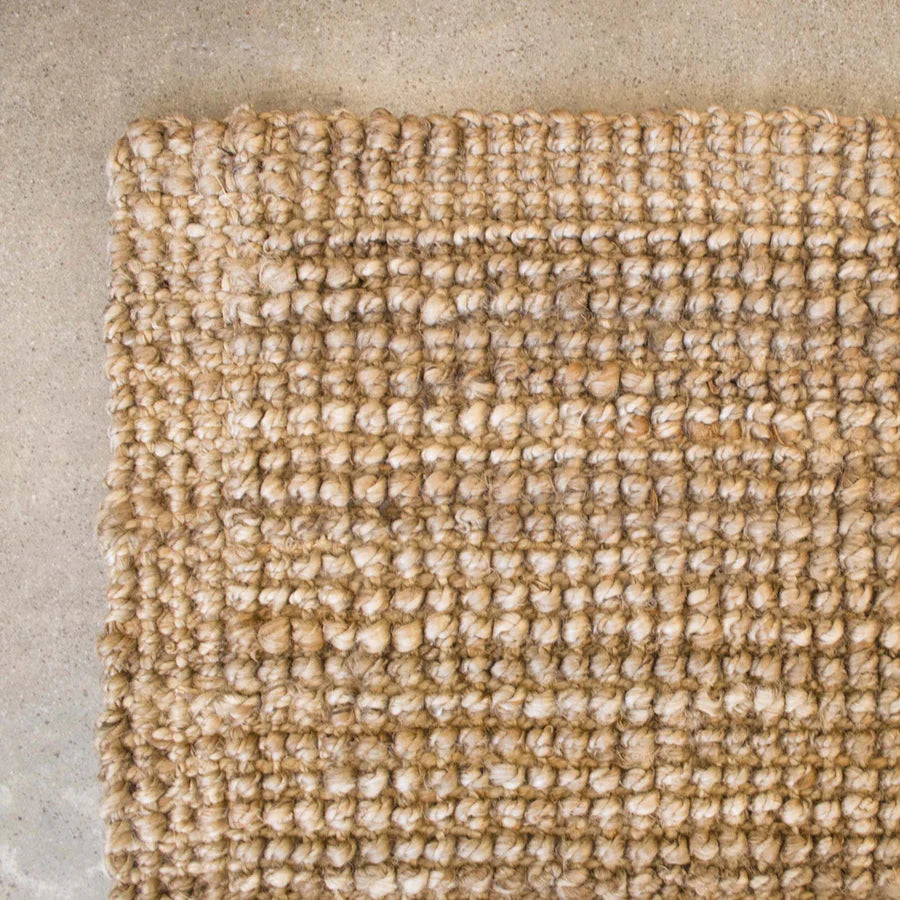 Rhyll Grey Jute Rug 70x140