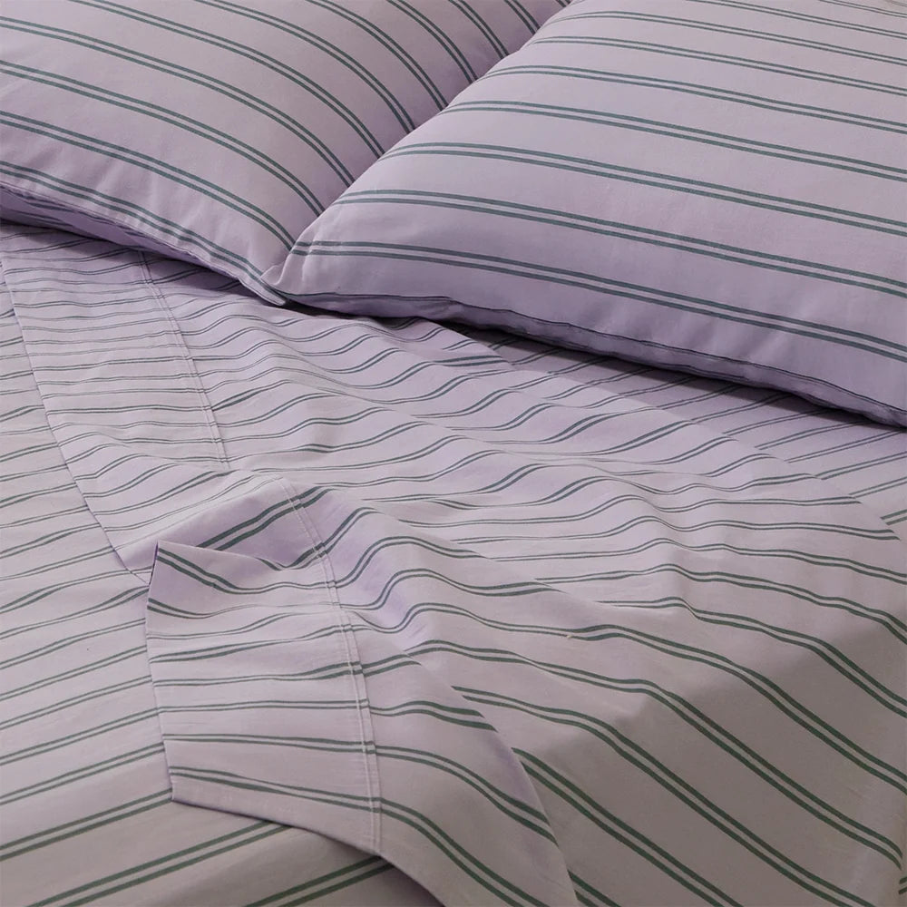 Pinstripe Lilac Sheet Set