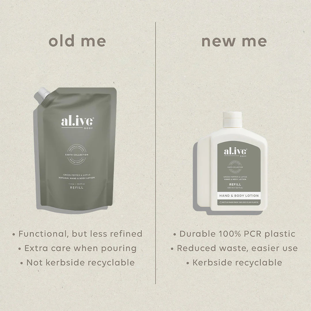 al.ive Lotion Refill Green Pepper & Lotus