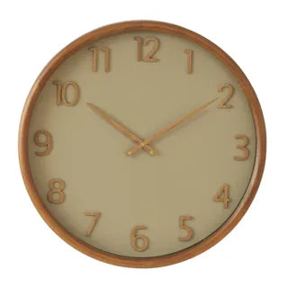 Parker Wood Clock 60cm Walnut/Olive