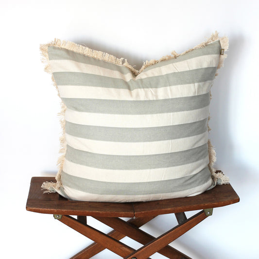Bold Stripe Cushion 60x60 Sage