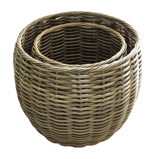 Tall Curve Rattan Basket (Med & Lge Ava)