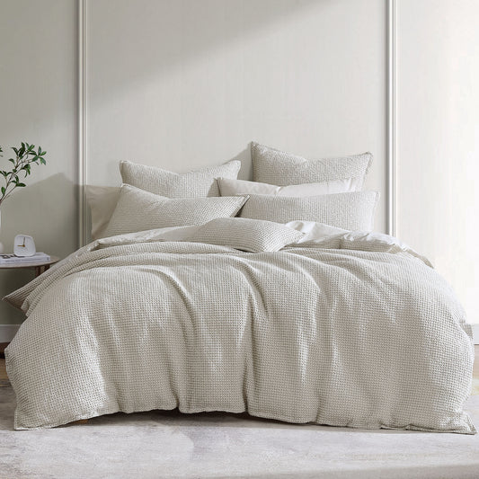 Urban Quilt Cover Set Stone