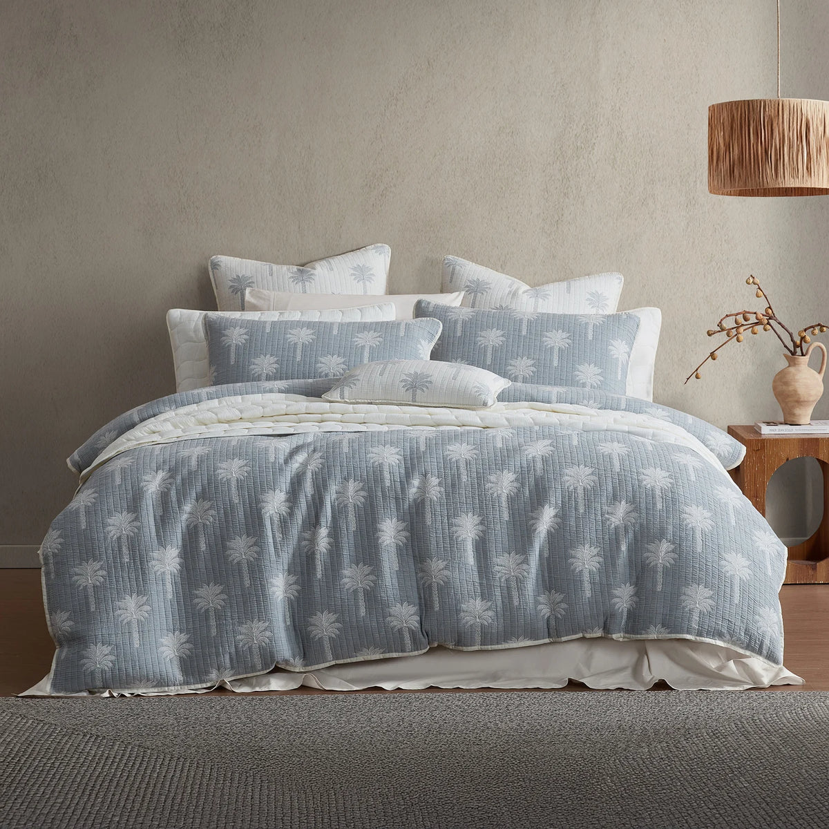Tahiti Quilt Cover Set Denim
