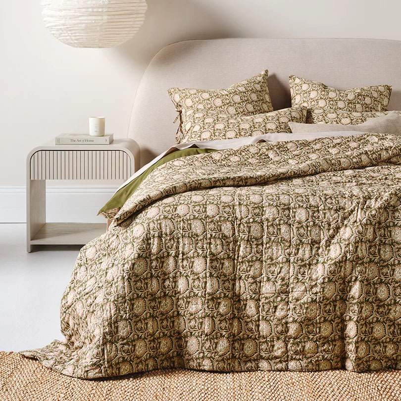 Jaipur Coverlet Olive