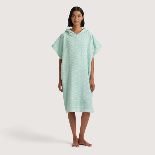 Checker Logo Adult Poncho Polar Blue