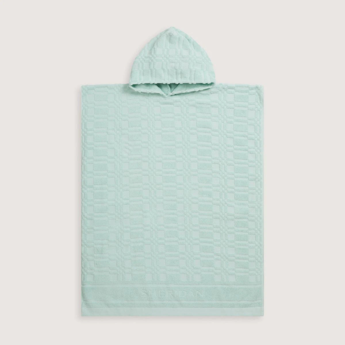 Checker Logo Adult Poncho Polar Blue