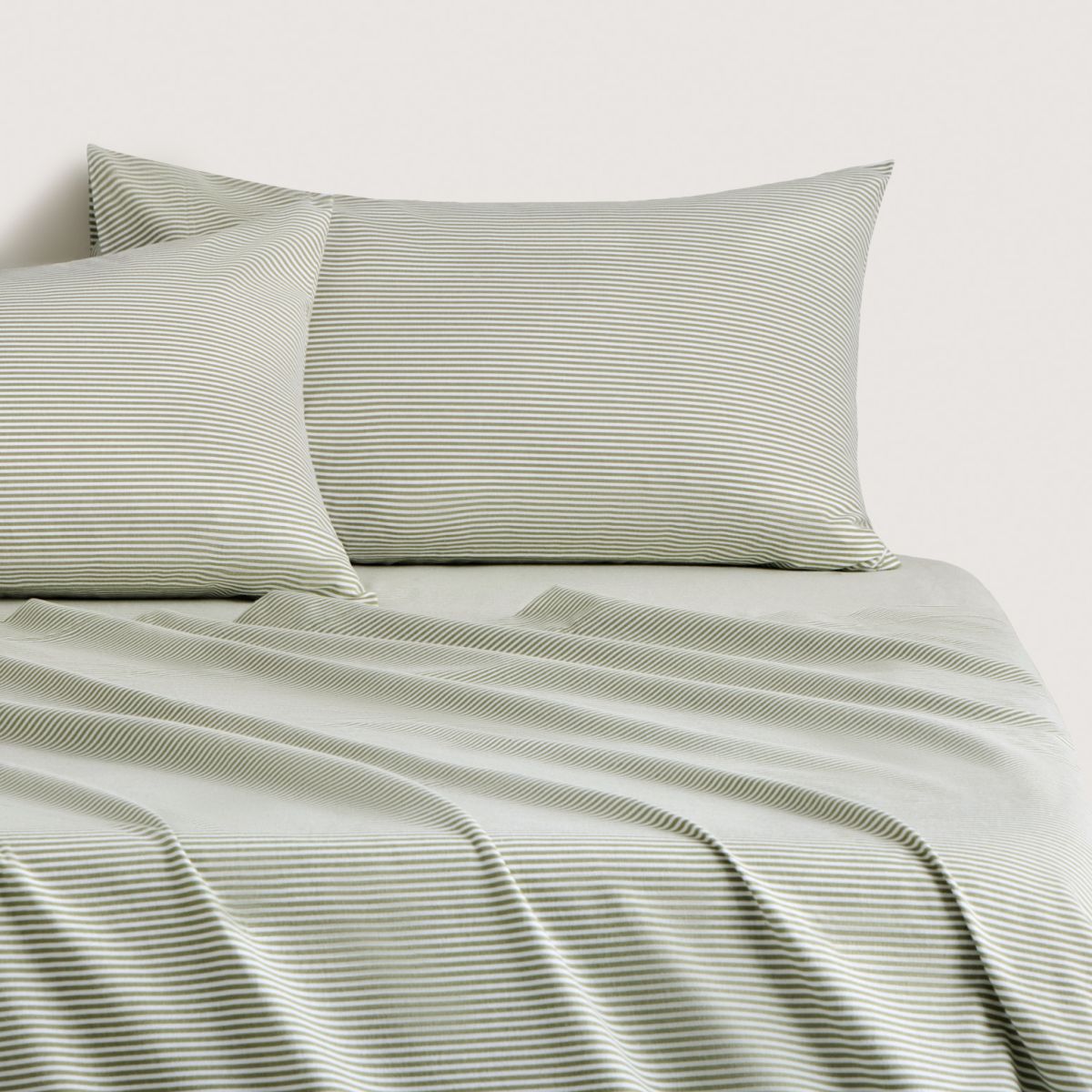 Lenny Flannelette Sheet Set Sage