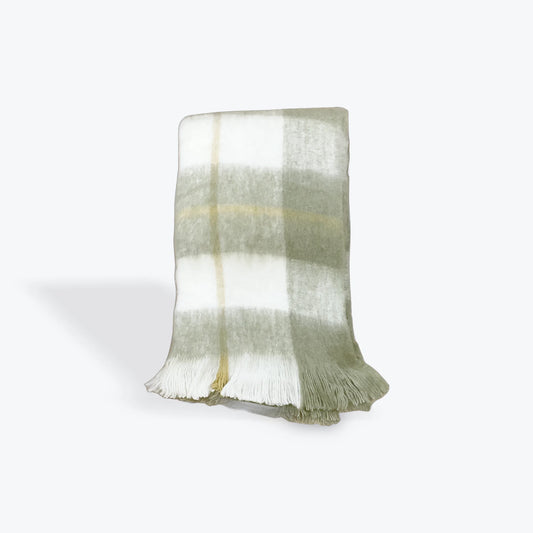 Gertrude Wool Blend Throw Sage