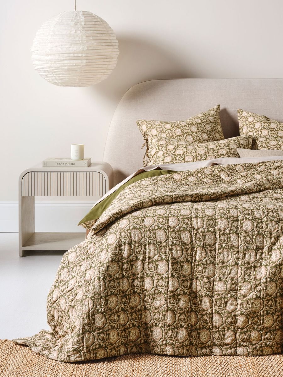 Jaipur Coverlet Olive