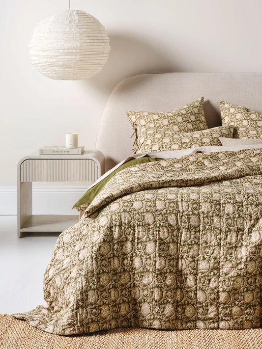 Jaipur Coverlet Olive
