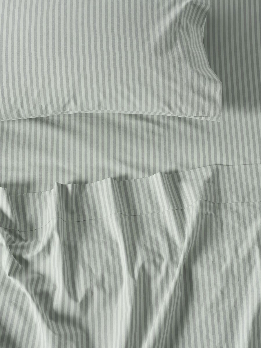 Classic Stripe Sheet Set Eucalyptus