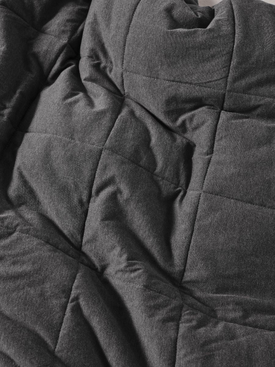 Ryland Charcoal Quilt Cover Set