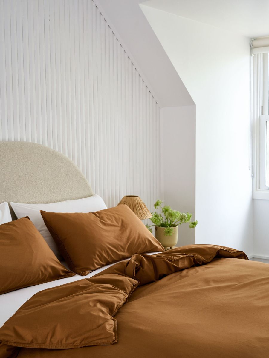 Terra Organic Quilt Cover Set Cinnamon Double