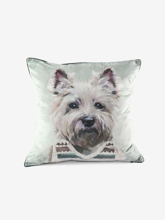 Pawtrait Westie In A Vestie Cushion 50x50cm
