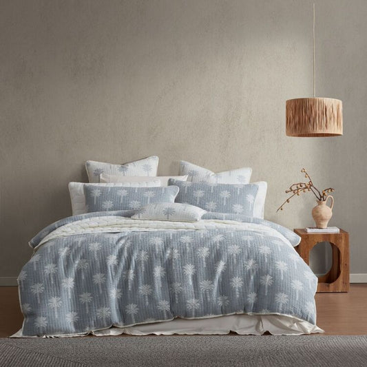 Tahiti Quilt Cover Set Denim