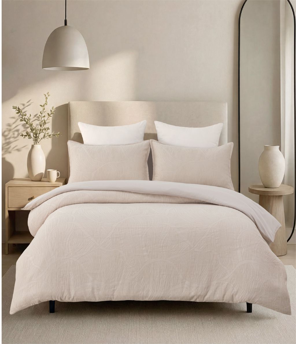 Ashford Quilt Cover Set - Linen